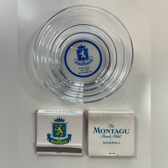 Vintage The Montagu Beach Hotel - Nassau Bahamas Ashtray and Matchbooks (2) Set - Picture 5 of 8